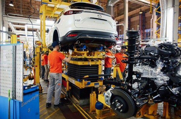 В Приморье запущено серийное производство нового автомобиля Mazda CX-9