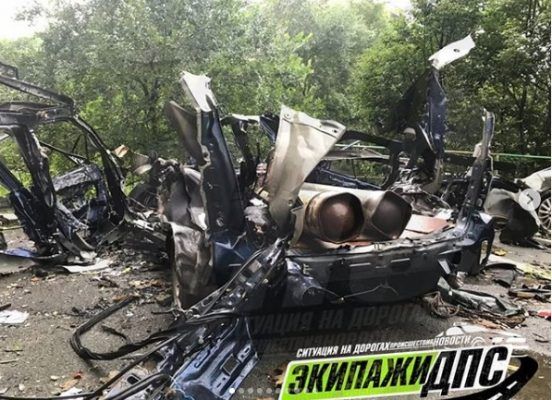 Во Владивостоке взорвались баллоны с газом в автомобиле