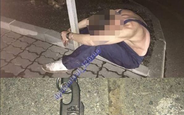 Задержали мужчину, который бегал голышом по улицам Владивостока