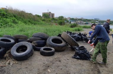 На масштабном морском субботнике в порту Владивосток собрали более трёх тонн мусора