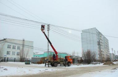 Энергетики Якутска ведут монтаж СИП
