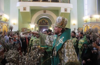 Чин освящения вербных ветвей провели во Владивостоке