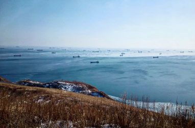 Жители Владивостока удивились большему числу судов на рейде
