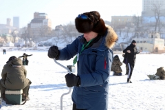 <strong>В субботу, 23 января, губернатор Приморья Олег Кожемяко вместе с 600 любителями подледного лова со всех уголков края принял участие в фестивале «Народная рыбалка». Фото - Александр Сафронов (правительство Приморского края) </strong>
