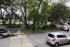 <strong>Во Владивостоке 3 сентября горожане наблюдают аномально сильный ветер, в результате которого по всему городу фиксируются разрушения</strong>