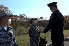 <strong>В дальневосточной столице прошло торжественное мероприятие, приуроченное к дню образования Центра кинологической службы городской полиции</strong>