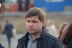 <strong>Также на площадь пришел глава Владивостока Виталий Веркеенко с семьей</strong>