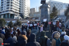 <strong>Несогласованная акция сторонников оппозиционного политика Алексея Навального проходила во Владивостоке 28 января</strong>
