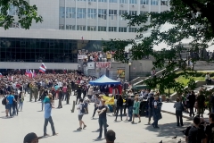 Привокзальная площадь во время фестиваля казачьей культуры