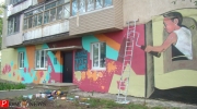 Фасад библиотеки будет раскрашен необычными композициями