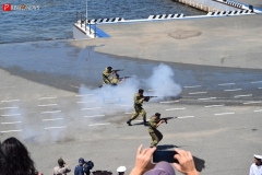 <strong>Морские пехотинцы продемонстрировали зрителям мастерство рукопашного боя</strong>
