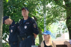 <strong>За порядком на митинге следили полицейские</strong>