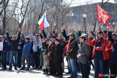 <strong>Отмены государственной системы взимания платы с грузовиков "Платон" потребовали на митинге, который прошел во Владивостоке</strong>