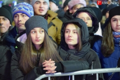 <strong>Горожане были в праздничном настроении и ждали новогоднего салюта</strong>