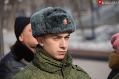 <strong>Во Владивостоке у памятника приморцам, погибшим в ходе локальных войн и военных конфликтов прошёл торжественный митинг в день памяти о россиянах, погибших во время исполнения служебного долга за пределами Отечества</strong>
