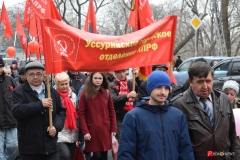 <strong>В краевом центре Приморья 7 ноября прошло массовое шествие в честь 100-летия Великой Октябрьской социалистической революции</strong>