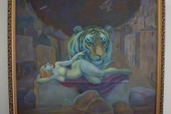 <strong>"Ночная купальщица", 2012, холст, масло</strong>