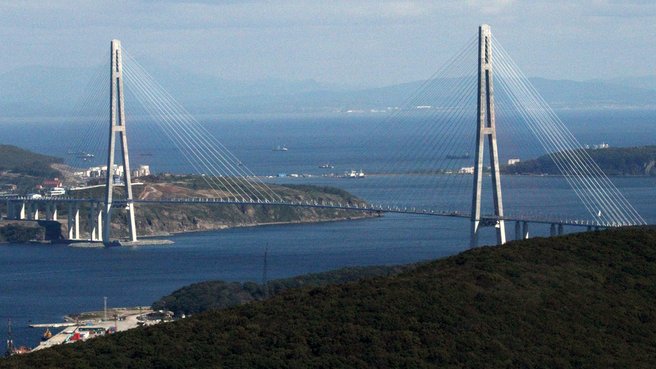 Предложили возродить компанию «Мостовик», которая строила мост на остров Русский