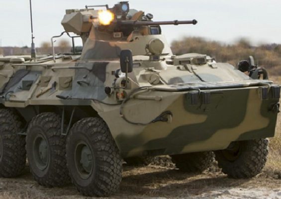 Военнослужащие ТОФ тестируют бронетранспортёры нового поколения БТР-82А
