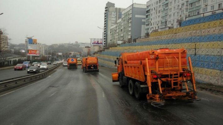 Во Владивостоке пошёл снег