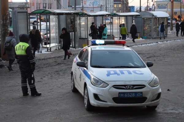 Полиция весь день будет наблюдать за пешеходами во Владивостоке