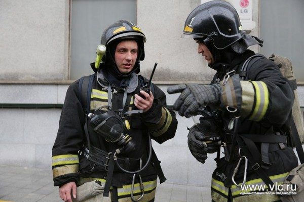 Пожарные, МЧС. Фото: Анастасия Котлярова, пресс-служба администрации Владивостока