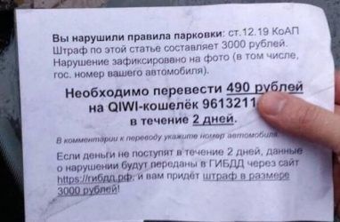 Во Владивостоке с автомобилистов стали вымогать деньги за фото с нарушениями правил парковки