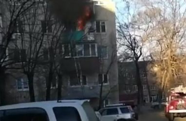 В Приморье в жутком пожаре в квартире погиб человек