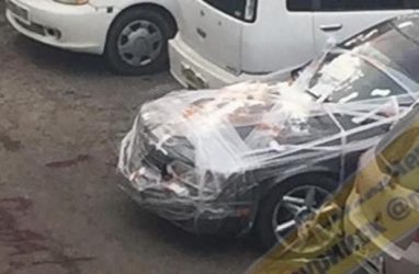 В Приморье машины обнаружили завёрнутыми в плёнку