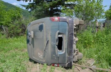 «Пьяное» ДТП в Приморье: деревянная доска пробила лобовое стекло микроавтобуса