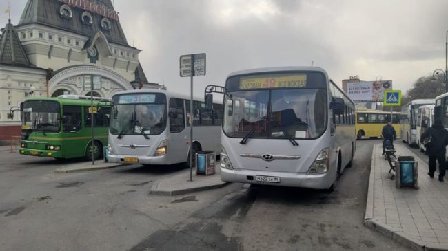 Автобусы, привокзальная площадь