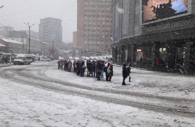 Во Владивостоке вновь ожидается снегопад