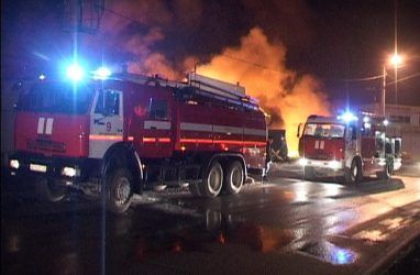 Спортивный комплекс сгорел в Приморье