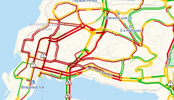 Пробки на дорогах Владивостока онлайн — 2ГИС