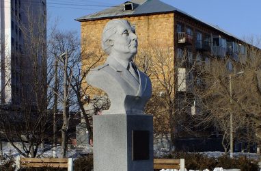 Скол с памятника Анне Щетининой передали в мэрию Владивостока