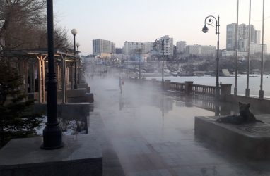 В центре Владивостока устранили последствия порыва теплотрассы