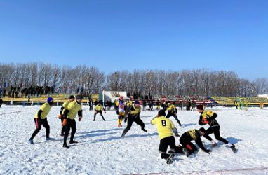 В Приморье провели турнир по регби по снегу