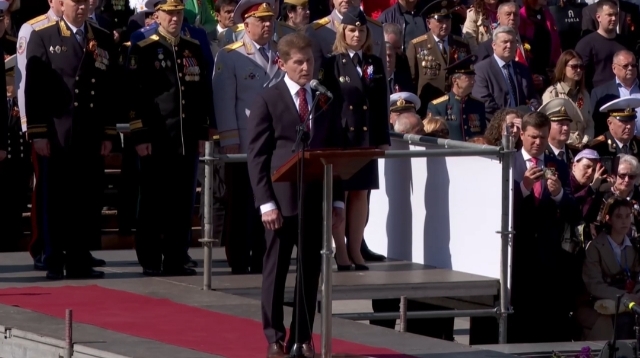 День Победы во Владивостоке. Опубликовано видео с выступлением губернатора Приморья