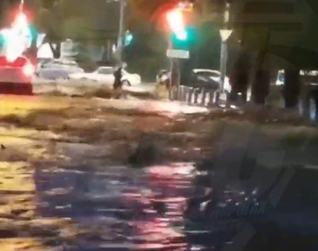 «Ушла под воду». Во Владивостоке женщину смыло дождевым потоком — видео