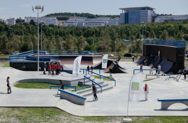 Экстрим-парк площадью 11 тысяч квадратных метров открыли на острове Русский