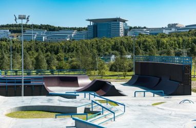 Экстрим-парк площадью 620 кв. м построили на острове Русский (видео)