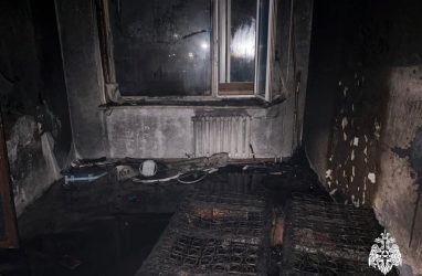 В Приморье на пожаре в квартире без взрослых погибли двое детей