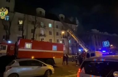 В прокуратуре отреагировали на крупный пожар в центре Владивостока 3 декабря