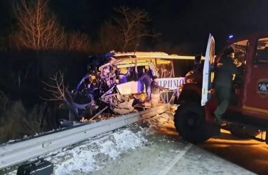 ДТП с автобусом в Приморье спровоцировало ещё несколько аварий