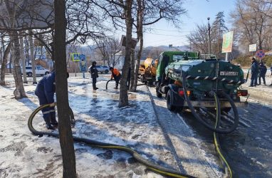 Сквер памяти жертв политических репрессий затопило в Приморье