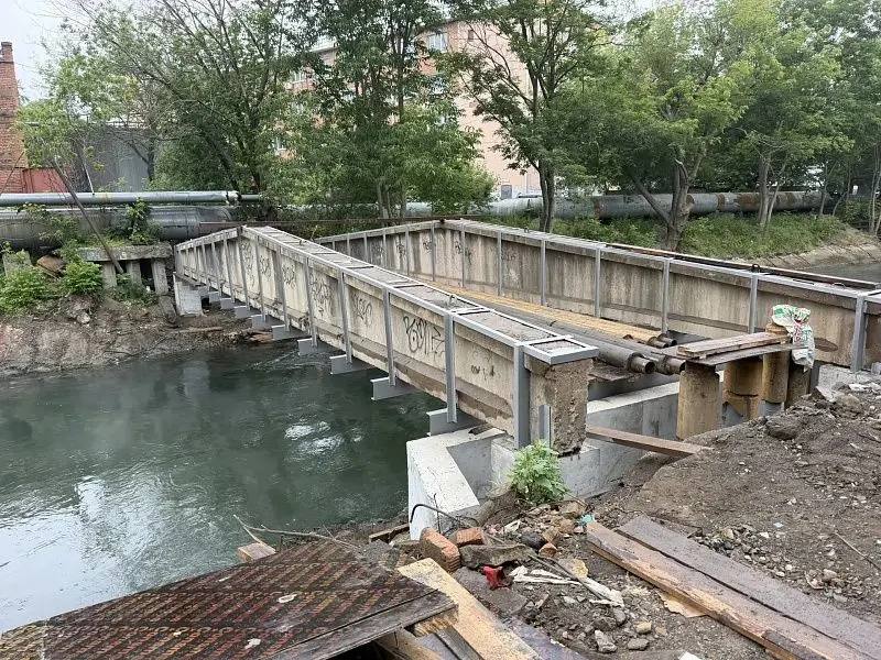 Во Владивостоке завершается перенос тепловых сетей над рекой Объяснения