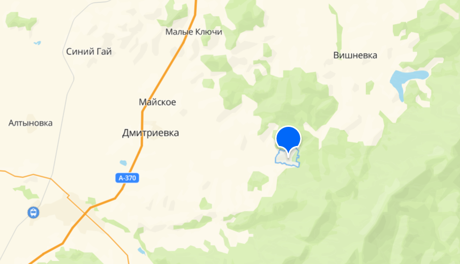 Село Меркушевка на карте