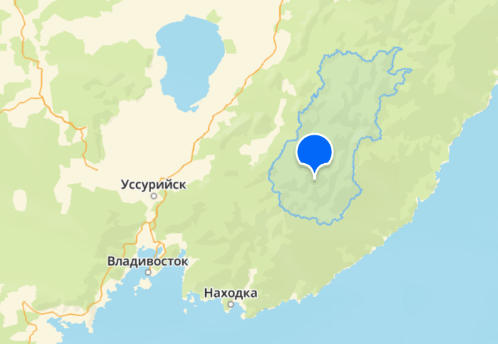 Чугуевский район на карте Приморья